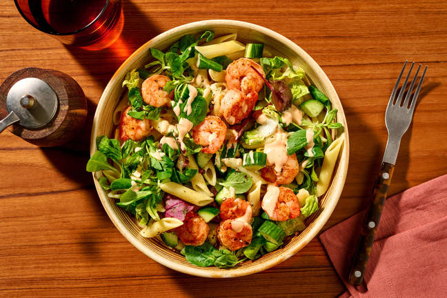 Retro Prawn Cocktail Pasta Salad