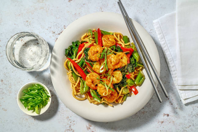 Prawn Singaporean Noodles & Veg Stir-Fry