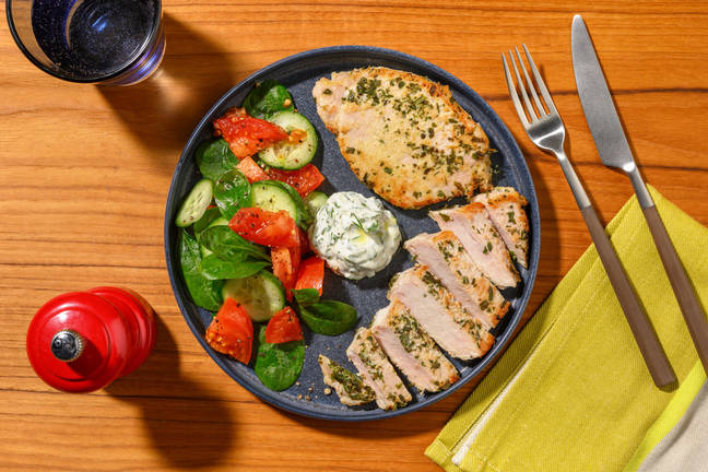 Nonna's Easy Pork Cotoletta & Garden Salad