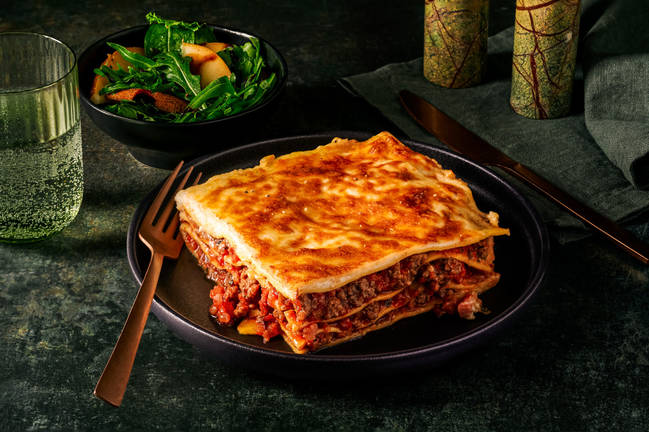 Rich Italian Beef & Bacon Lasagne