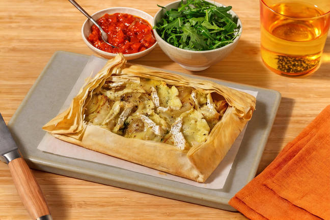 Creamy Brie & Potato Filo Galette