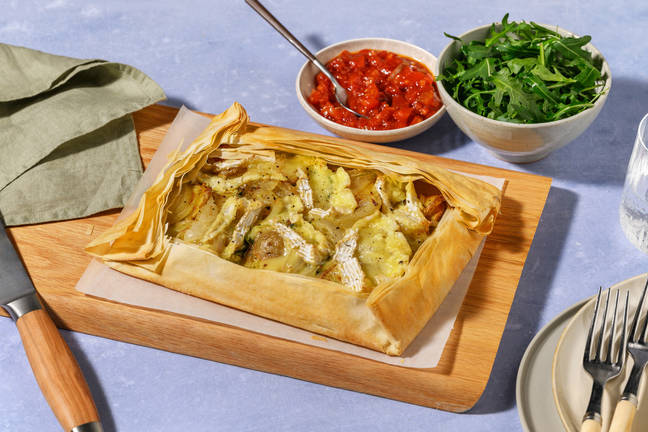 Creamy Brie & Potato Filo Galette