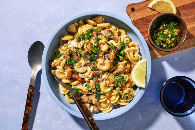 Creamy Brie & Mushroom Orecchiette