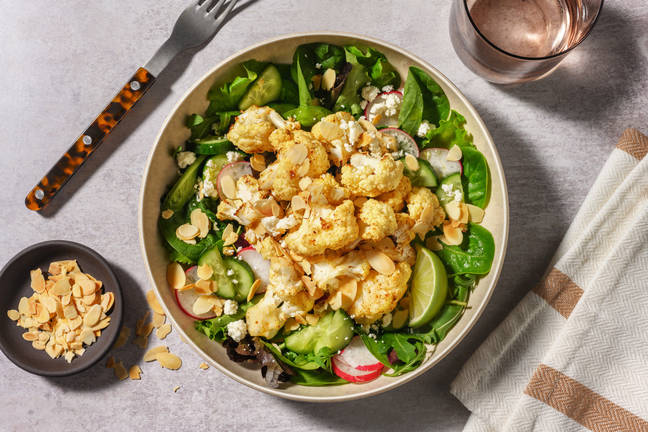 Chermoula Cauliflower & Feta Salad