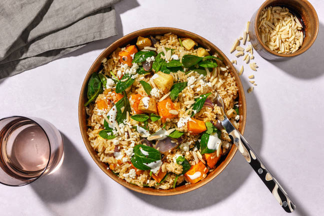 Moroccan Roast Veggie Pilaf Rice