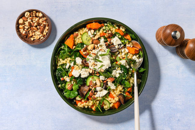 Pumpkin & Veggie Pearl Couscous Salad