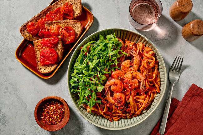 Indulgent Prawn & Fresh Fettuccine Puttanesca