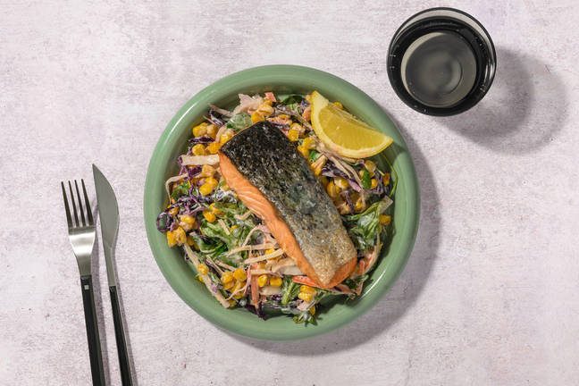 Speedy Seared Salmon & Garlic Butter Sauce