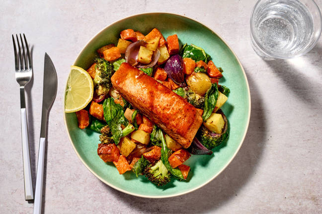 Pan-Seared Soy & Ginger Glazed Salmon 