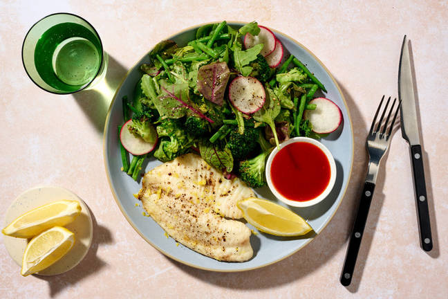 Zesty White Fish & Broccoli Salad