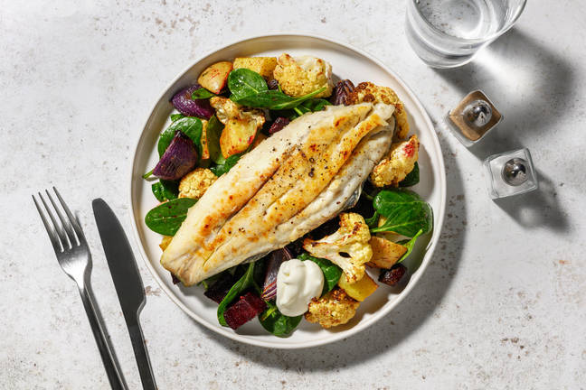 Baked Barramundi & Honey Beetroot Toss