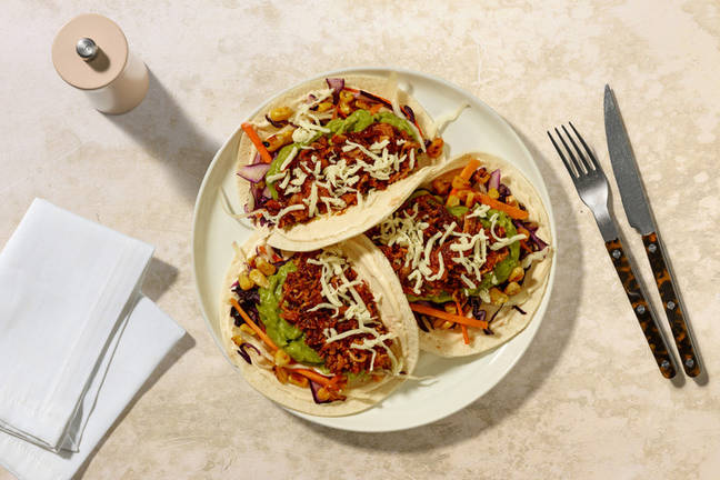 Express BBQ Pulled Pork & Mashed Avo Tacos