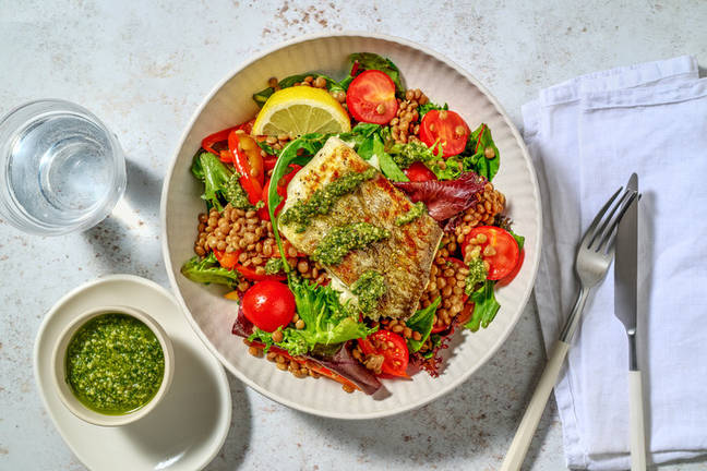 Zesty Barramundi & Loaded Lentil Salad