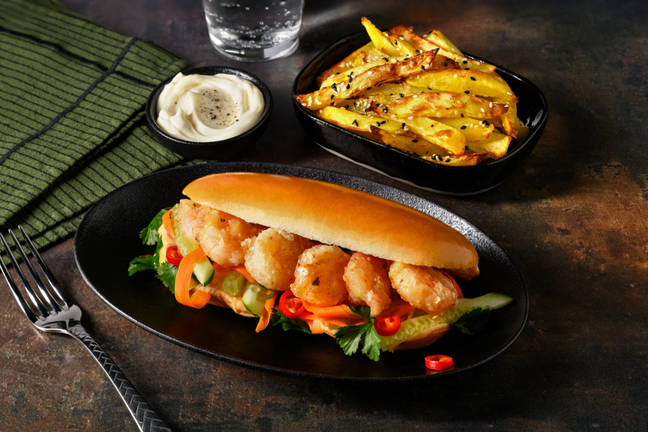 Loaded Crispy Prawn & Pickled Carrot Banh Mi