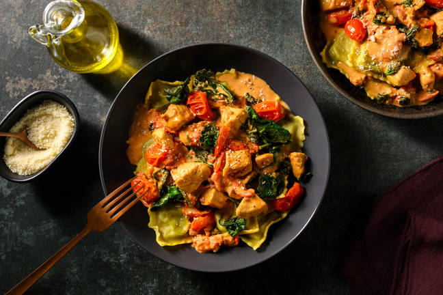 Creamy Chicken, Bacon & Pumpkin Ravioloni