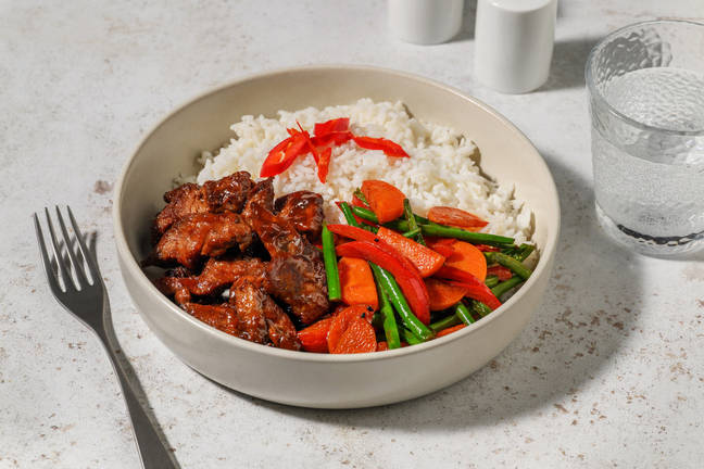 Sticky Miso Beef & Green Bean Stir-Fry