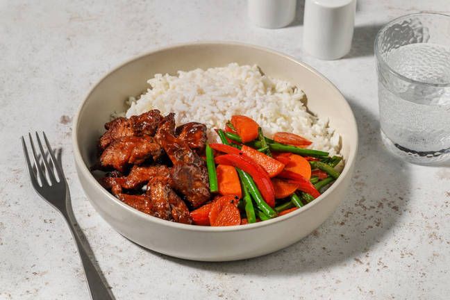 Sticky Miso Beef & Green Bean Stir-Fry