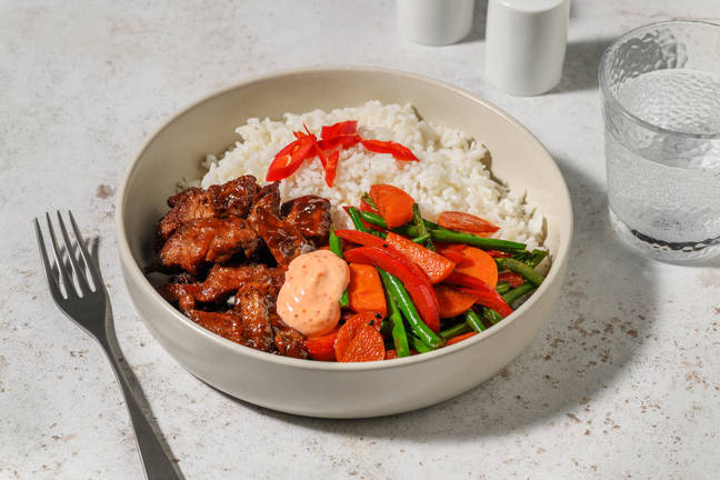Sticky Miso Beef & Green Bean Stir-Fry