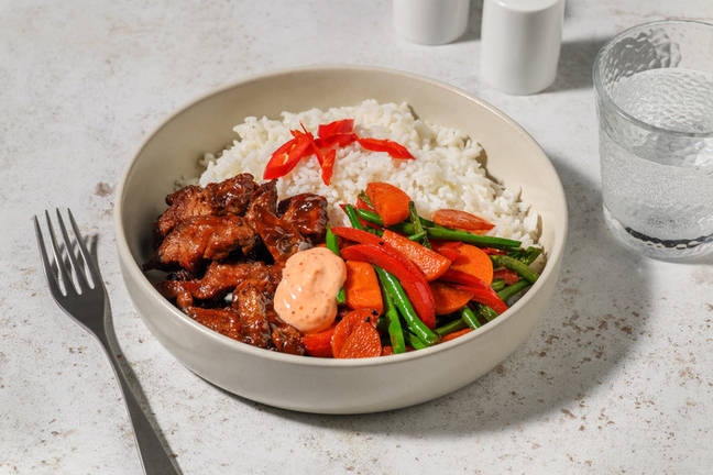 Sticky Miso Beef & Green Bean Stir-Fry