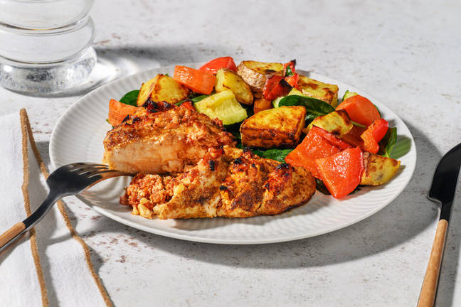 Fetta & Semi-Dried Tomato Stuffed Chicken