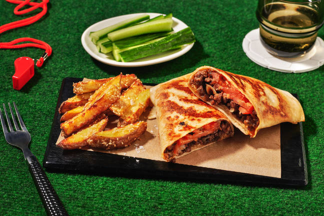 Stacked Beef Cheeseburger Wraps