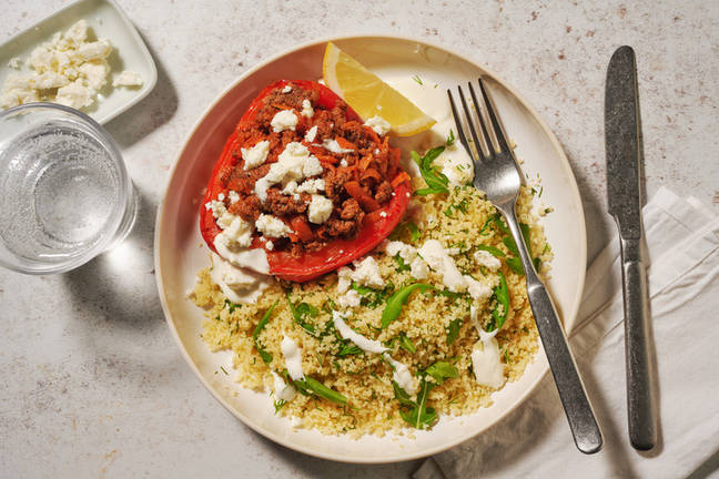 Lemon Pepper Beef Stuffed Capsicums