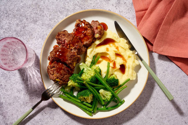 Mini Beef Meatloaves & Mash