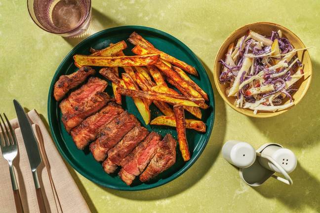 Seared Honey-Butter Steak & Fries