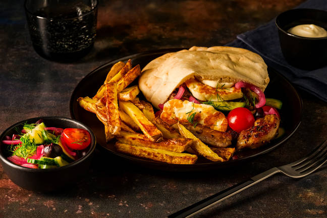 Ultimate Zesty Chicken & Haloumi-Stuffed Pita