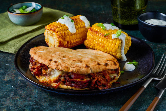 Smokey Chipotle Beef Brisket Pita Pockets