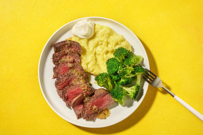 Seared Steak & Rosemary Butter Sauce