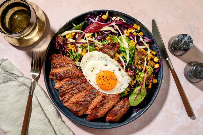 Sticky Korean Beef Rump & Corn Slaw
