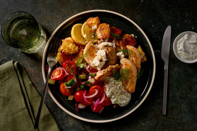 Grand Greek Chicken & Zesty Roast Potatoes
