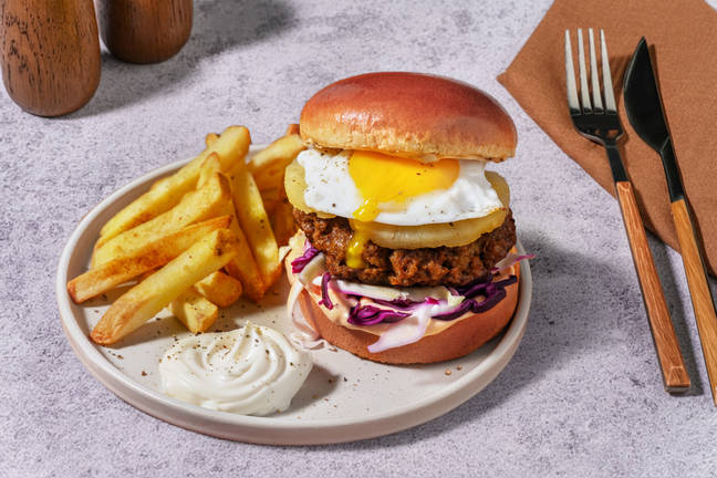 Smokey Beef & Charred Pineapple Burger