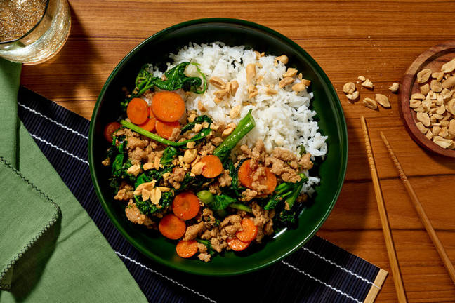 Char Siu Pork Stir-Fry & Basmati Rice