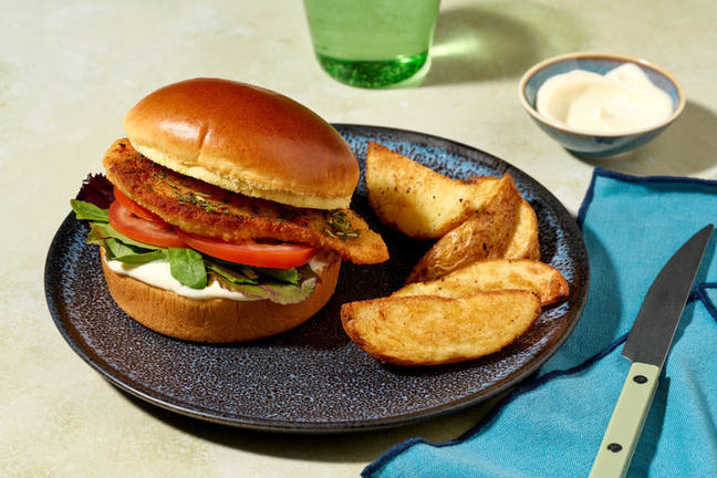 Herby Crumbed Chicken Supreme Burger