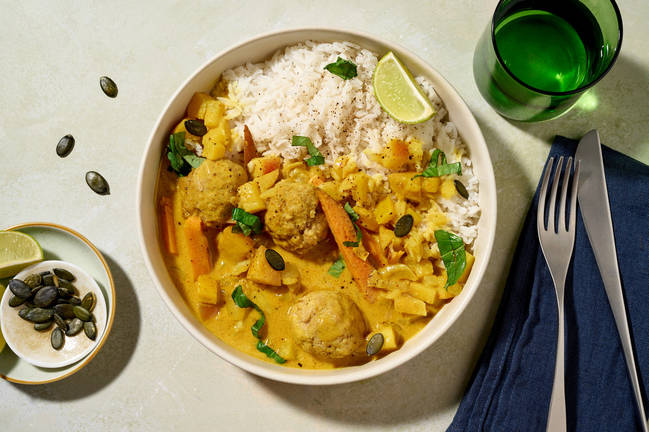 Focus sport : Curry de pomme et patate douce & riz