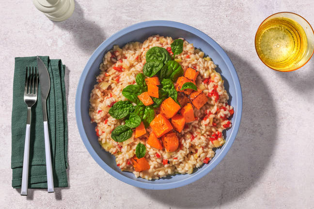 Mediterranean Pumpkin & Brie Risotto
