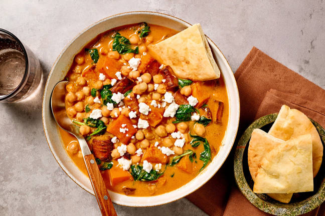 Moroccan Chickpea & Roast Pumpkin Soup
