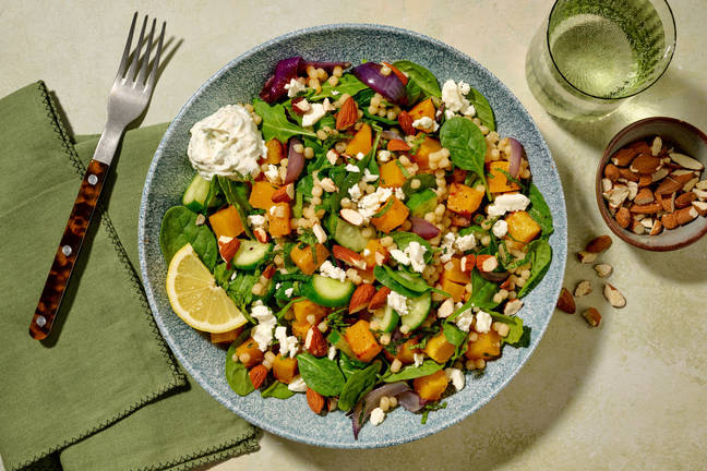 Roast Pumpkin & Veggie Pearl Couscous Salad