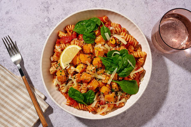 Hearty Roast Pumpkin & Gruyère Fusilli