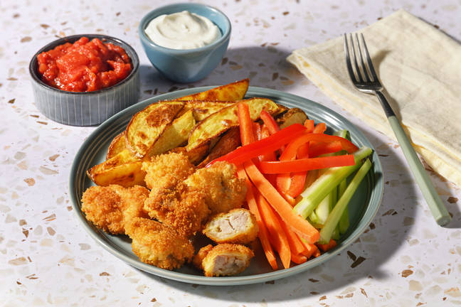 Crumbed Chicken Nuggets & Chunky Wedges