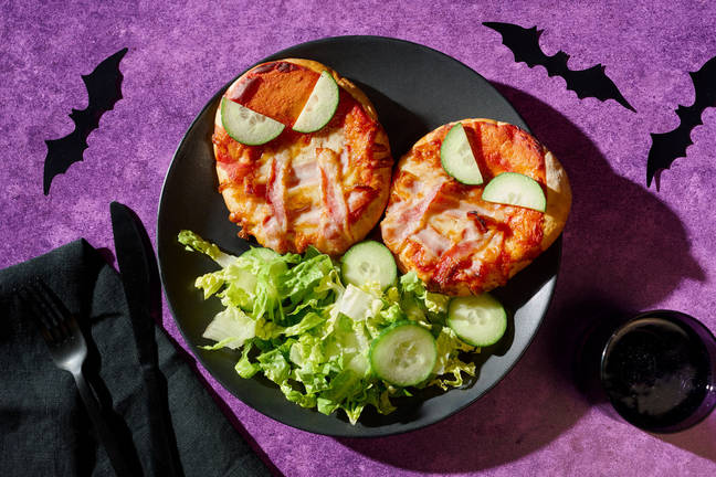 Bacon & Mozzarella 'Mummy' Flatbread Pizzas 