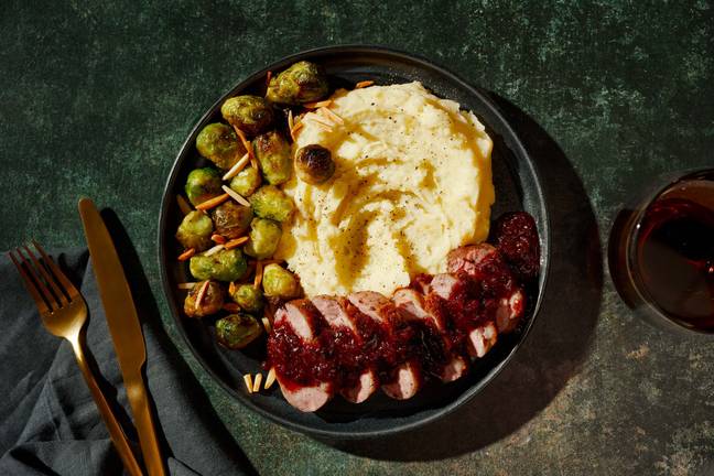 Seared Duck in Cranberry-Wine Reduction