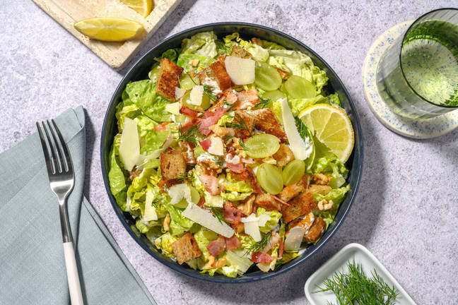 Crispy Bacon & Autumn Grape Waldorf Salad