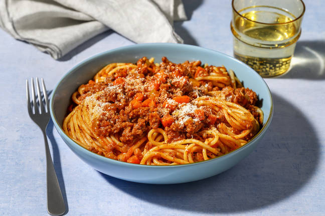 Rustic Beef Spaghetti Bolognese