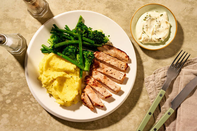 Classic Pork Steak & Sautéed Greens