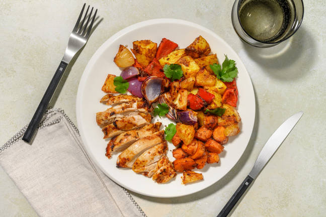 Chipotle Chicken & Pineapple Traybake