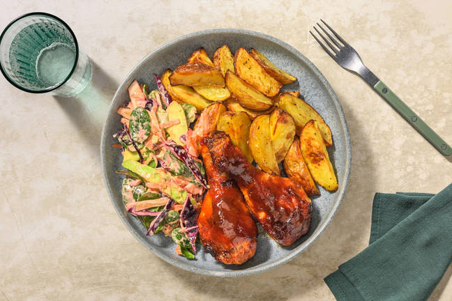 Sticky Sriracha-Glazed Chicken Drumsticks