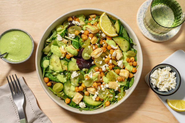 Spiced Chickpea & Pickled Autumn Grape Salad